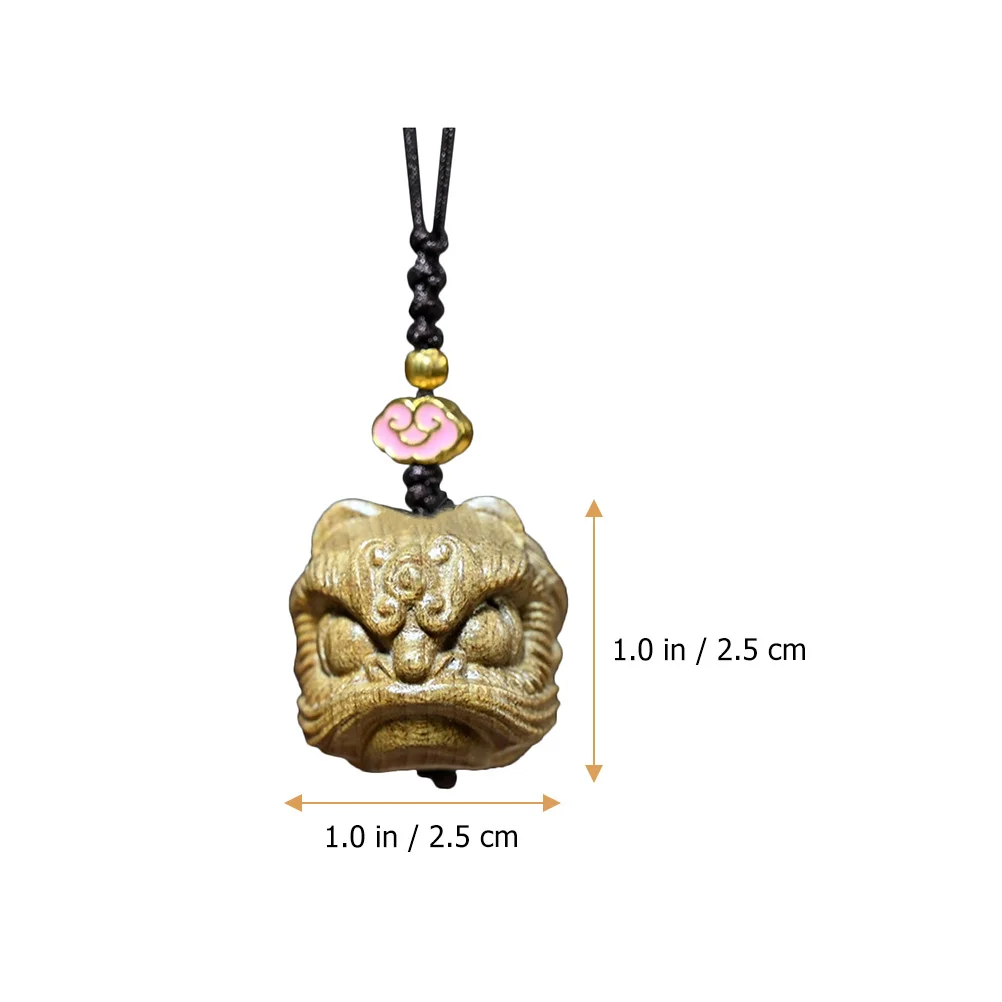 

Lion Design Pendant Creative Vintage Hanging Decor Lightweight Phone Keychain Phone Accessory Open Luck Charm Lion Statue