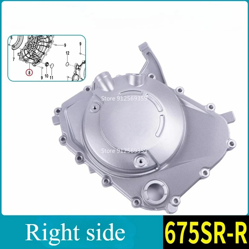 For CFMOTO 675SR Left Right Side Covers Engine Side Cover Clutch Cover CF650-10 Magnetic Motor Covers Fit for 675SR-R 675NK