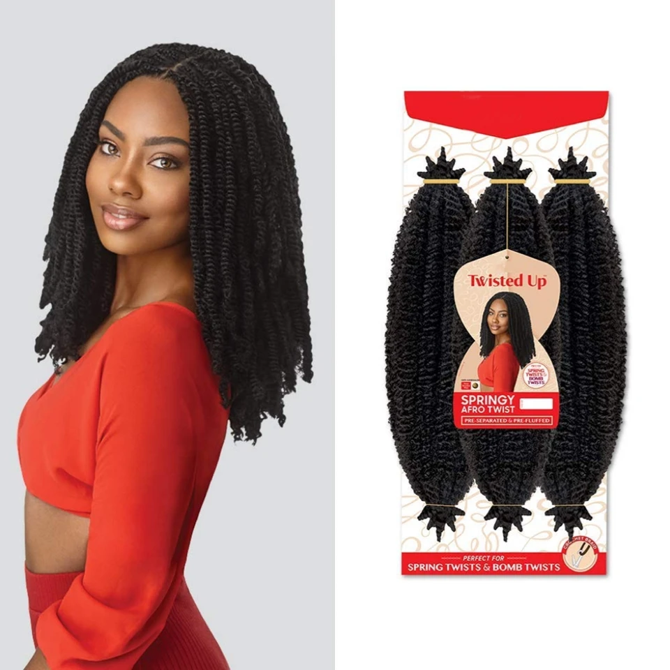 3X Trenzas Afro Rizadas Sintéticas de 16/24 Pulgadas, Cabello Corto Suave para Crochet, Estilos Naturales para Mujeres Afrodescendientes 2