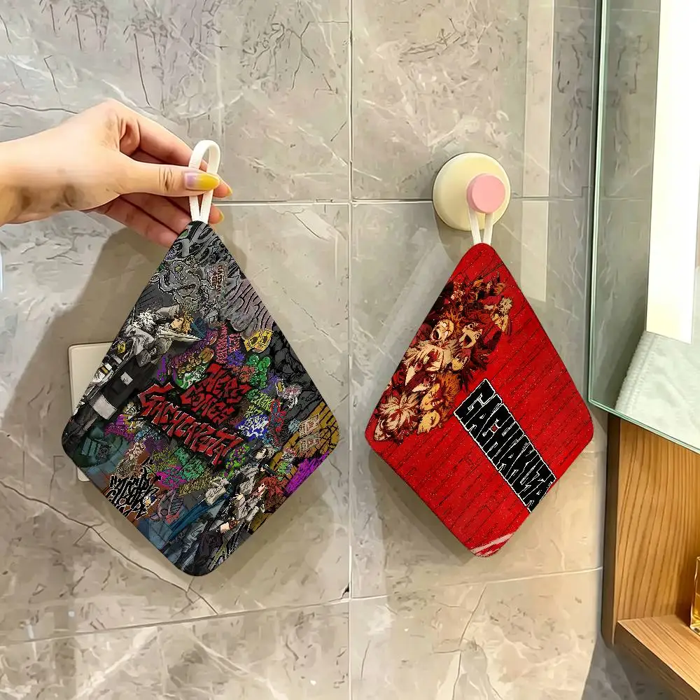 Anime G-Gachiakuta Polyester Cotton Hand Wiping Towel, Hanging Towel, Quick Dry for Kitchen Bathroom Daily Supplies