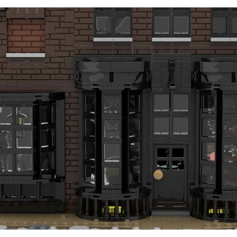 1746 قطعة MOC Borgin و Burkes هاري نموذج اللبنات هدية الكريسماس العمارة تجميع لتقوم بها بنفسك اللعب فكرة الطوب #2