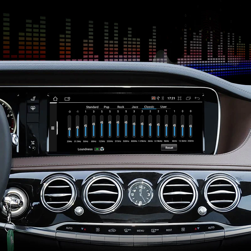 STWEI 8Core Android14 اللاسلكية Carplay السيارات مشغل فيديو السيارة شاشة الوسائط المتعددة لمرسيدس بنز S سلسلة W222 NTG5.0 GPS NAVI