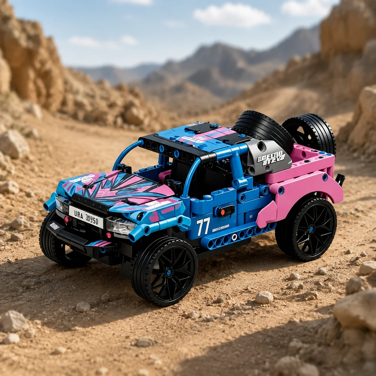 Advanced Racing Car Building Set, Large Off-Road Sports Vehicle Model, Creative Engineering Construction Kit, Realistic Car Asse