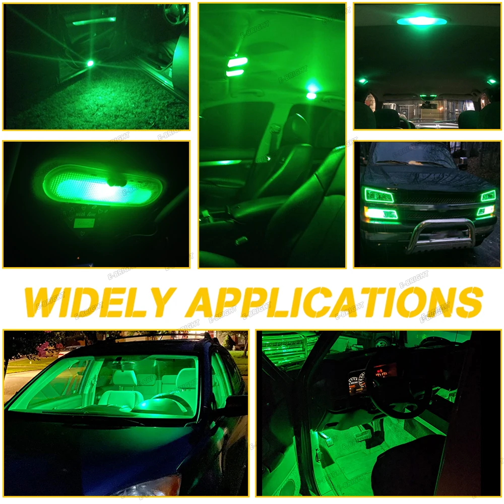 10PCS T4W LED Bulbs #44 #47 BA9S 6.3V 6V 12V 24V Led Light Bulbs T11 1893 Pinball Machine Led Bulbs License Plate Reading Light