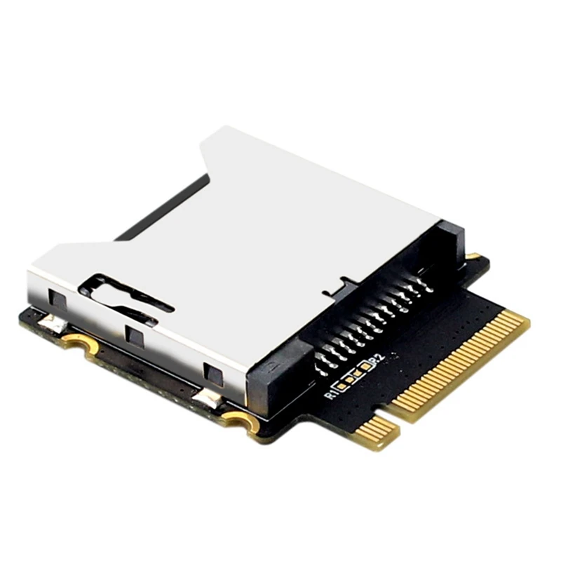 Cfexpress Type-A To NGFF M.2 Nvme M-Key Extension Adapter Card Support Pcie 3.0 4.0 X1 Black+Silver PCB+Metal