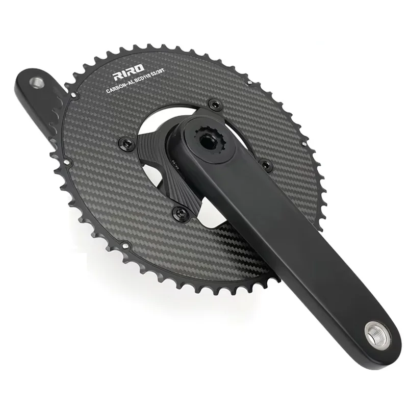 RIRO カーボンチェーンリング BCD110 52/36T RIRO 110BCD Chainring Carbon Fiber Cranksets 50-34T 52-36T 53-39T
