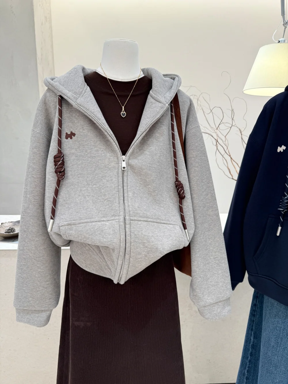 

Корейская модная простая толстовка-кардиган на молнии с капюшоном для мужчин и женщин, весна-осень, трендовый свободный топ