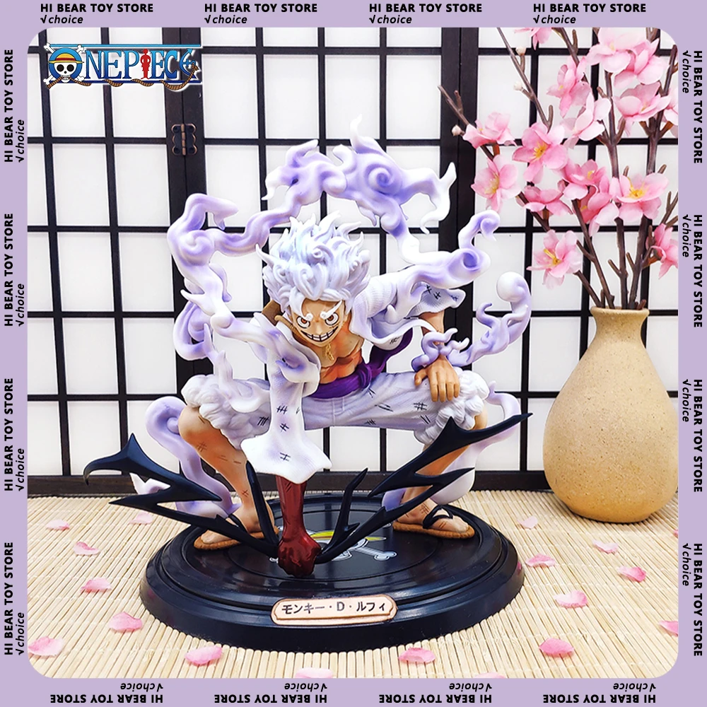 One Piece Anime Figures Nika Luffy Gear Fifth 20cm Monkey.D GK PVC Statue Figurine Desktop Collection Decoration Children Gifts