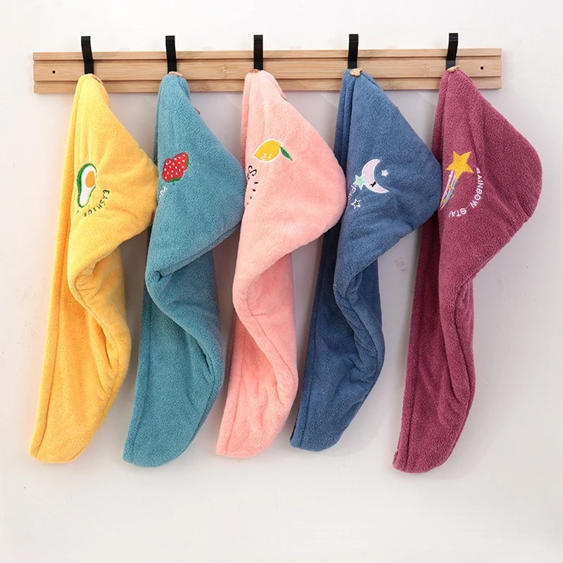 

Quick drying strong absorbent thickening home Baotou dry hair towel wholesale.