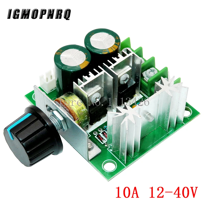 DC motor speed regulator 12V 24V 36V 48V 6-90V High power drive module PWM Motor speed controller 10A/15A/20A current regulator