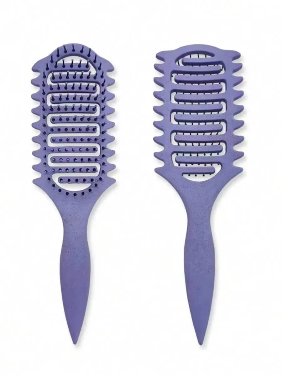 Locken-Definierbürste mit Hohlraumdesign, Entwirrbürste für nasses, lockiges Haar, Formgebende Lockenbürste, Friseurwerkzeug – Detail 9