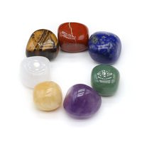 7pcs/set Reiki Natural Stone Tumbled Stones Irregular Polishing Rock Quartz Yoga Energy Bead For Chakra Healing Decoration
