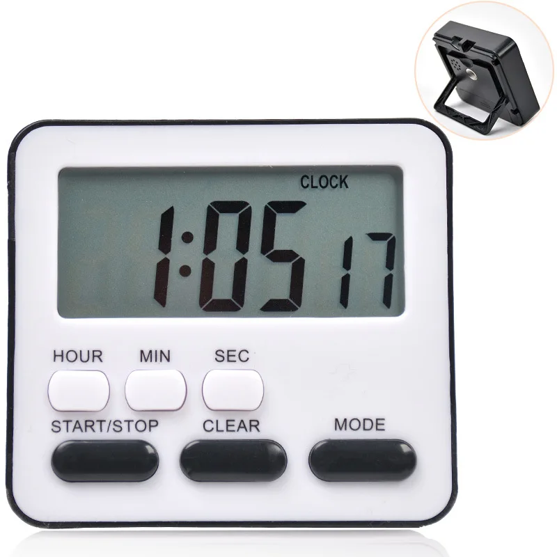 【Hot】Digital Display Cooking Alarm Clock Kitchen Timer Sleep Stopwatch Clock House