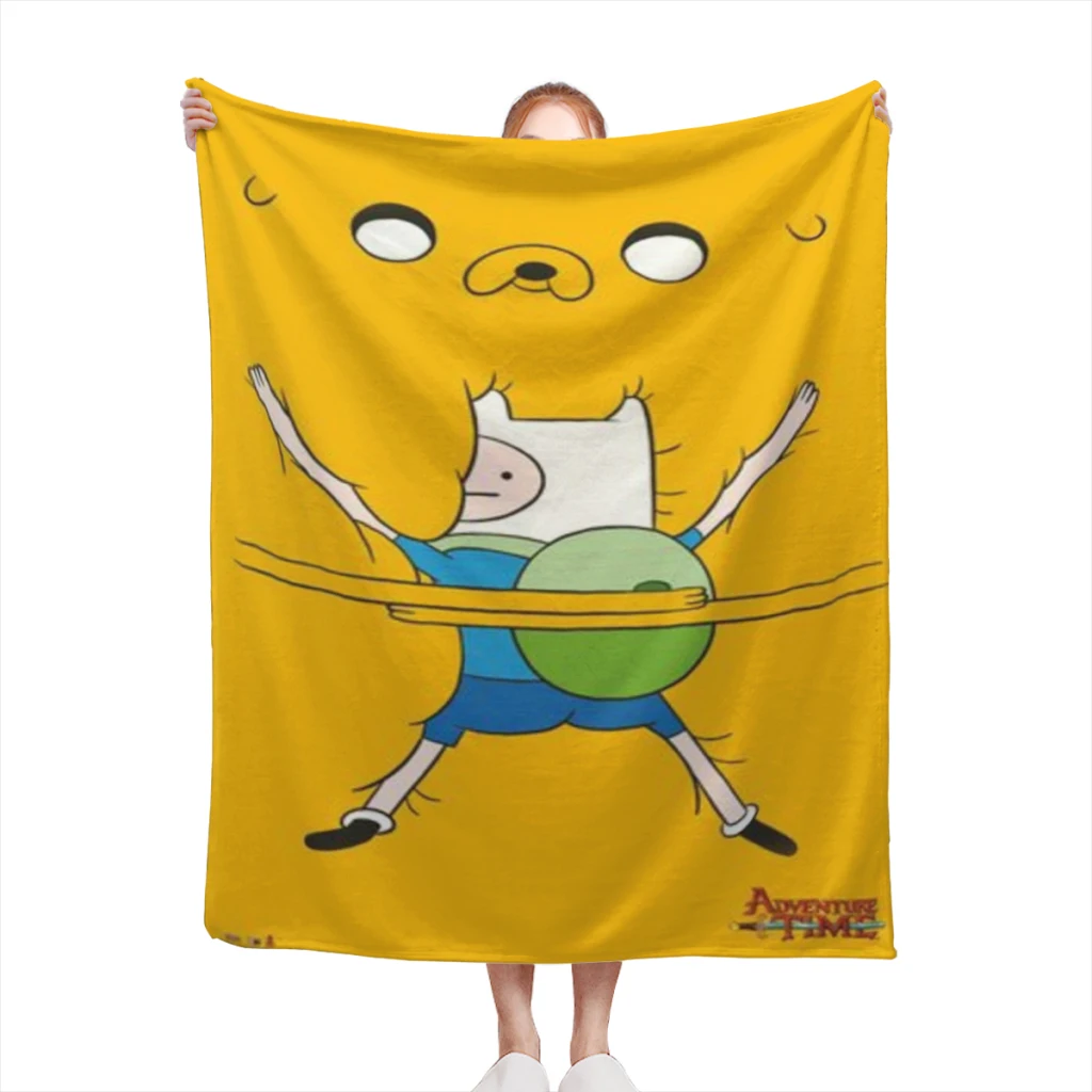 Cartoon Funny Adventure Medium Blanket Comforter Flannel Soft throw Blankets Warm Home and Decoration