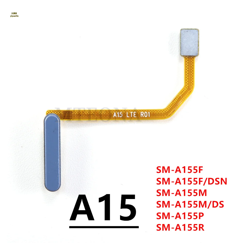 Botão Home para samsung galaxy a15 4g a15 5g a155f a156b a156e, com sensor de impressões digitais