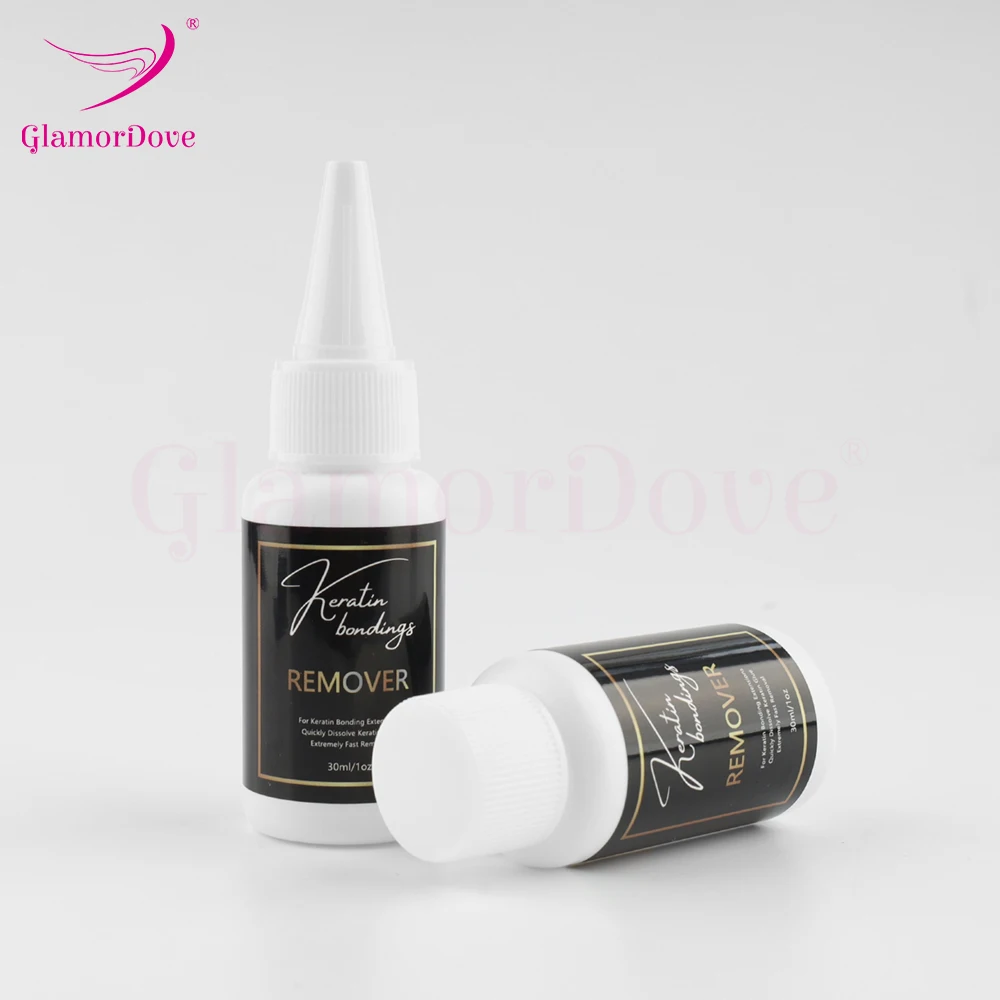 GlamorDove 30ml Keratin Glue Remover Liquid For Effective Clean Removal Strong Hair Extensions Adhesive Remover Solution