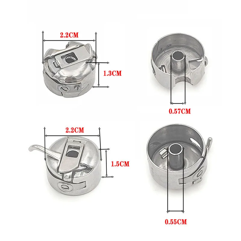 1/2PC Obudowa szpulki do maszyny do szycia Komputer domowy/przemysłowy Płaski wahadł samochodowy do stebnówki Brother Akcesoria do maszyn do szycia