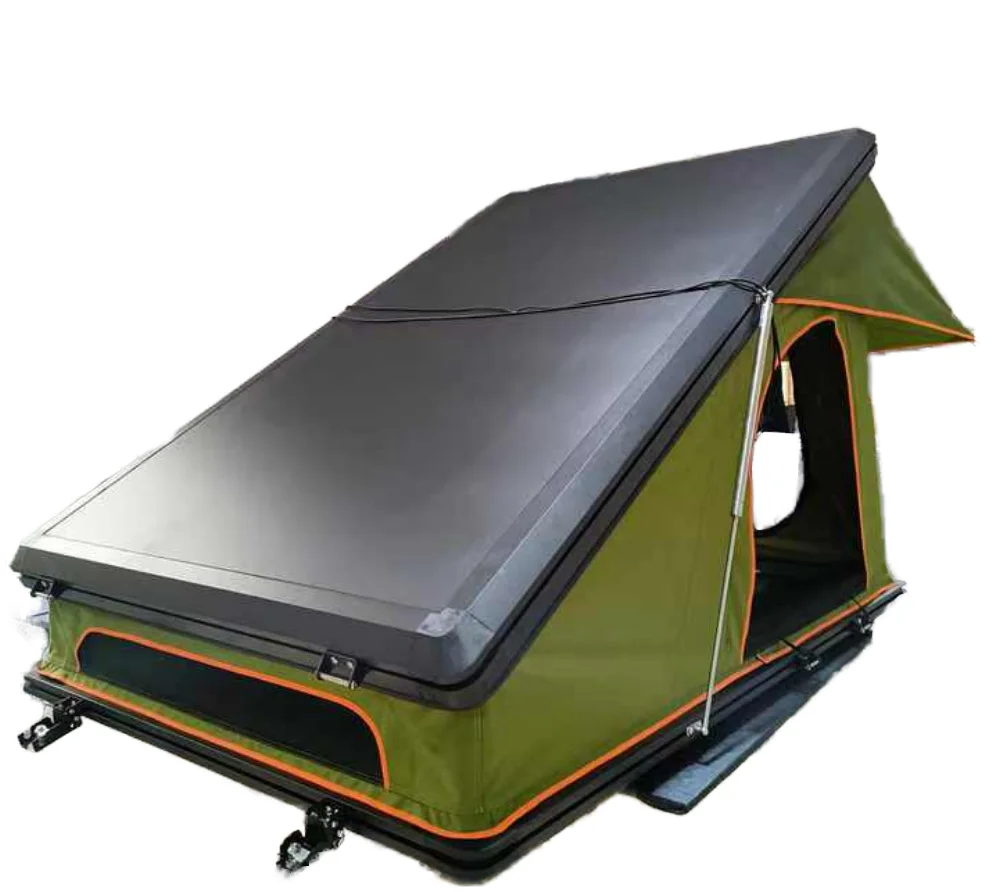 

Car Roof Top Tent Aluminum Triangle Clamshell Hard Shell Roof Top Tent 4 Person Camping Car Rooftop Tent