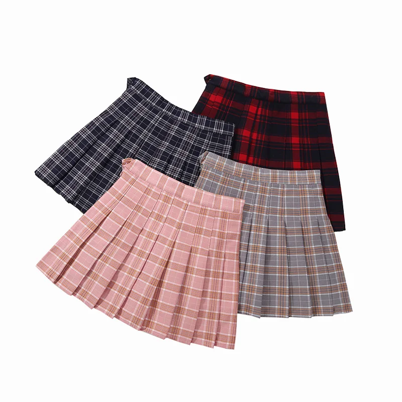 

Teenager Girls Pleated Skirt Safe Shorts Inside Kids Jk Dress Quality Children's School Uniform Teen Clothes