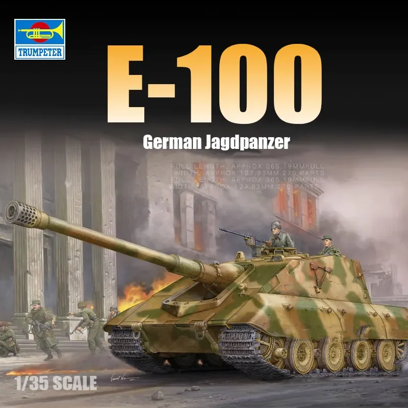 Trumpeter พลาสติกประกอบขนาดชุด 01596 เยอรมัน E-100 Heavy Tank Destroyer 1/35