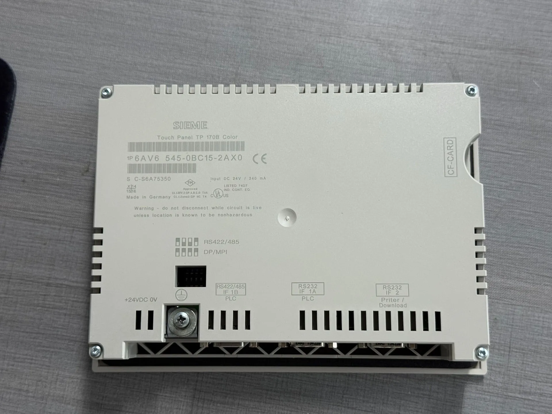 6AV6545-0BC15-2AX0 HMI Panel for Siemens 6AV6 545-0BC15-2AX0