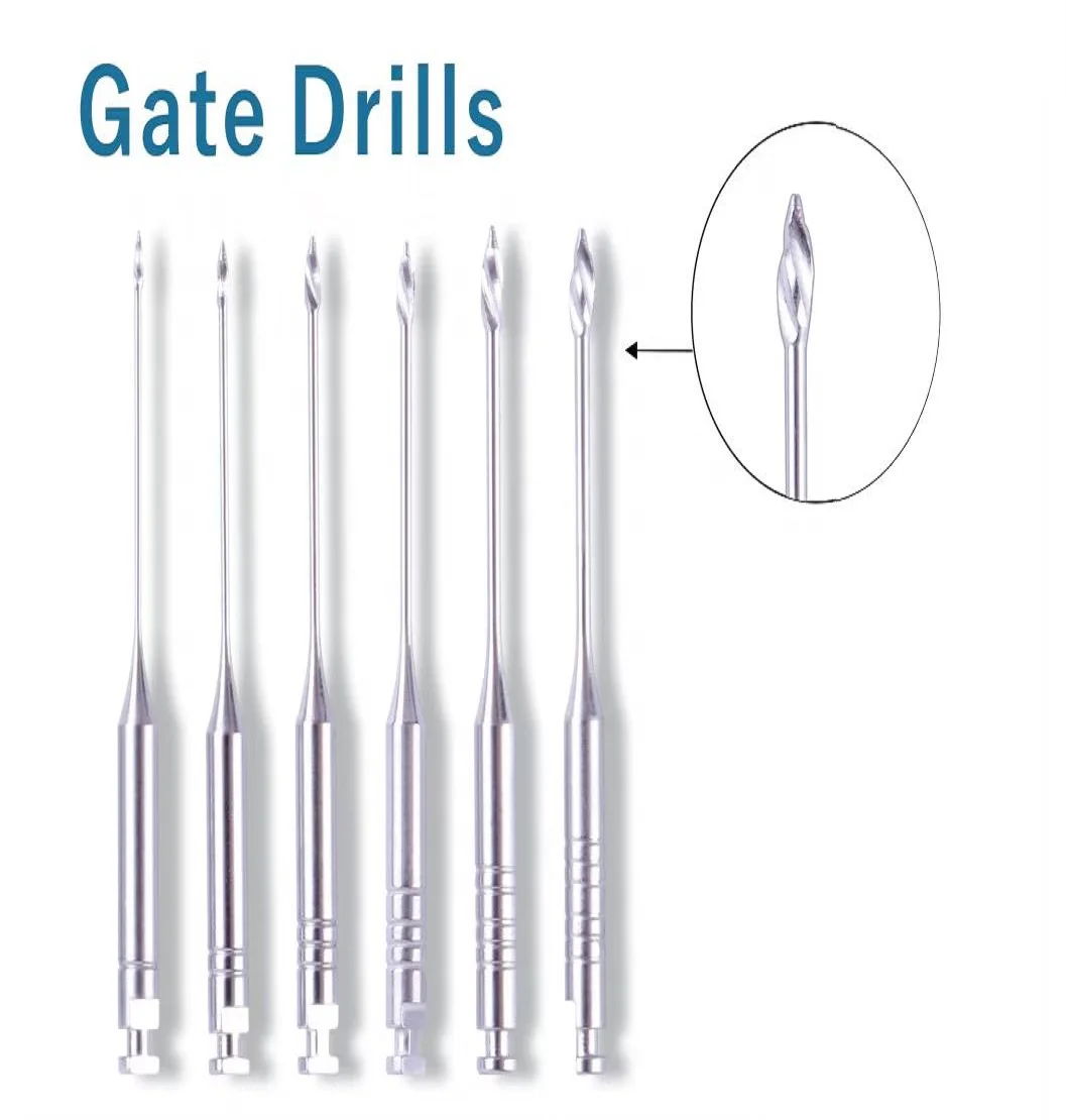 

6pcs/Box Dental Endodontic 28/32mm Peeso Reamers Drill Glidden RotaryEngine Use Stainless Steel Endo Files #1-6