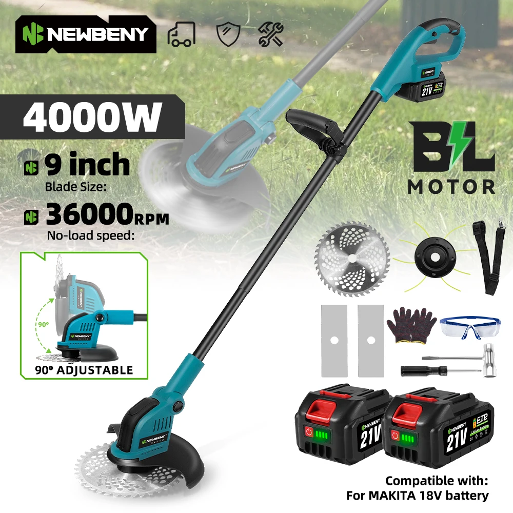 NEWBENY 9 Inch  Brushless Electric Foldable Adjustable Trimmer Efficient Garden Pruning Cutting Tools For Makita 18V-21V Battery