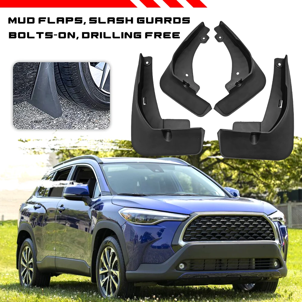 Mud Flaps For Toyota Corolla Cross 2020 2021 2022 2023 2024 Splash Guards Fender MudFlaps Front Rear Mudguards Car Accessories