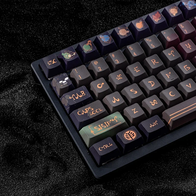 Keycap Canghaiyue Immortal Relic Cherry Dota Theme Personality Keycap 141Keys Pbt Game Keycap L Enter Key