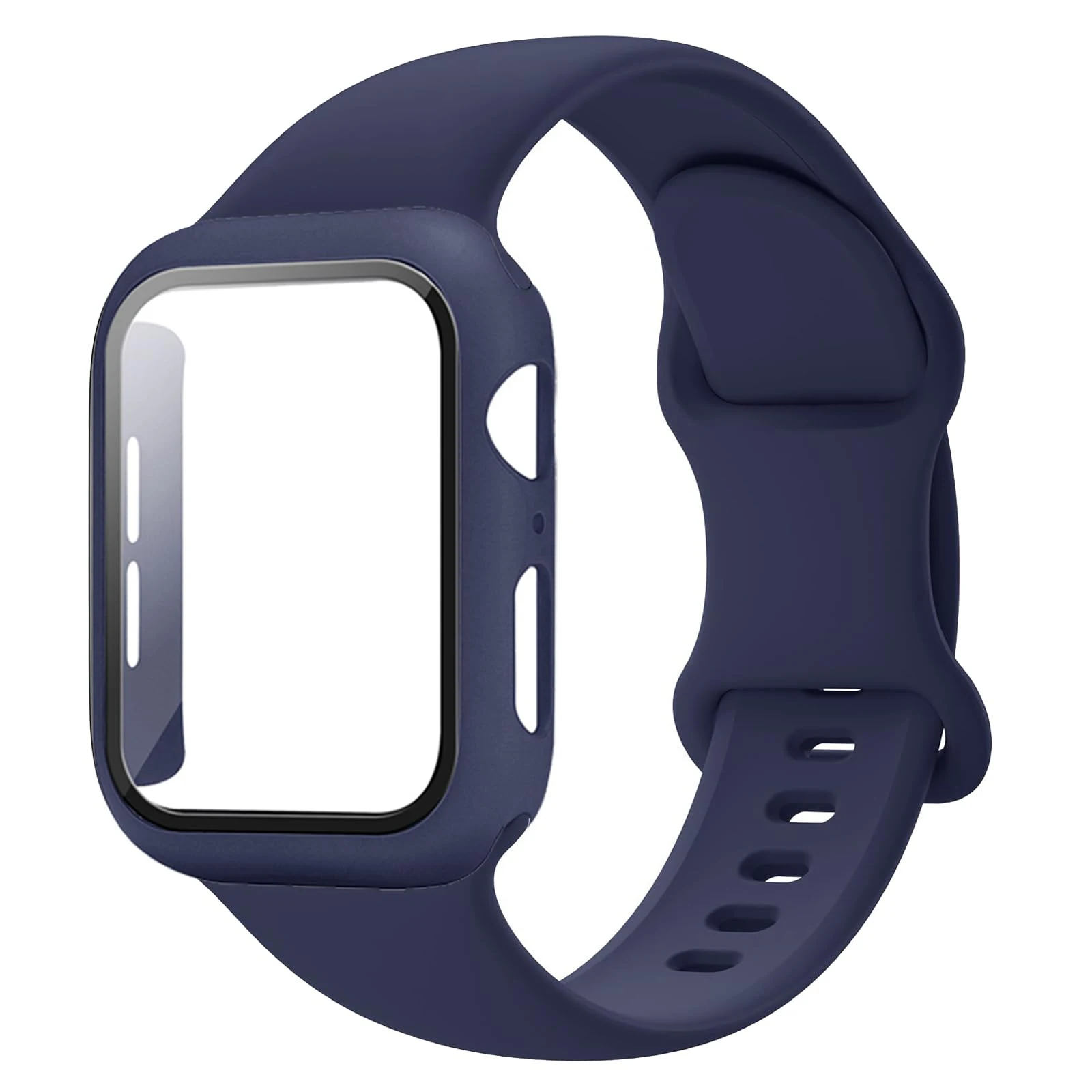 PC-Gehäuse + Armbänder für Apple Watch Band 44 mm 45 mm 40 mm 46 mm 41 mm 42 mm 49 mm Sport-Silikonarmband iWatch Serie 10 8 7 SE 9 Ultra 2