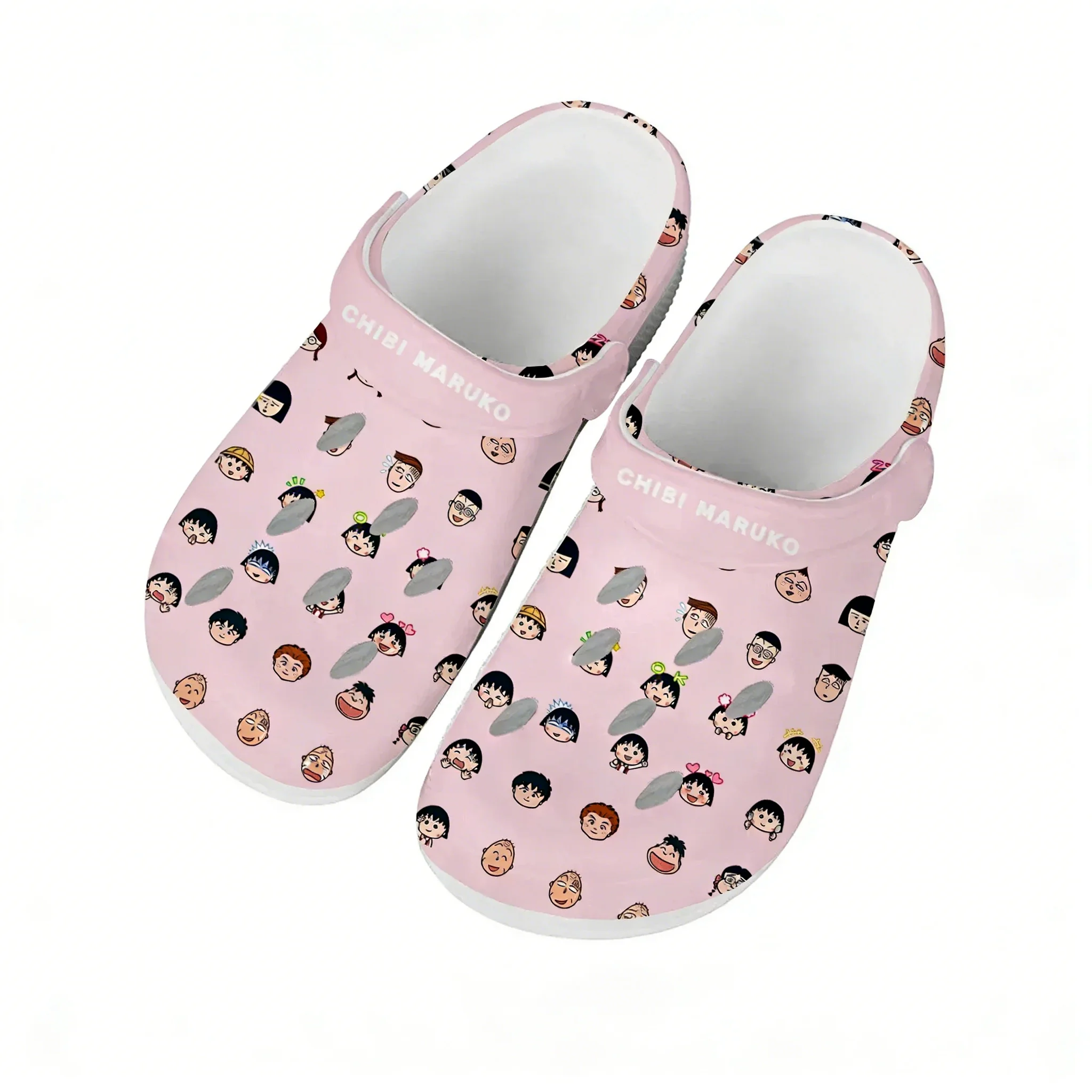 

Водные сандалии Chibi Maruko для мужчин и женщин: удобные, модные, для дома и сада, с возможностью индивидуального дизайна, пляжные, дышащие, с отверстиями, тапочки