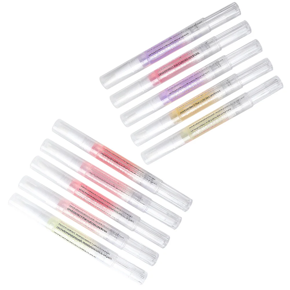 10 Stück Nagelhautöl-Stifte, Gel-Nagelhaut-Stift, Acryl-Nagelöl-Stifte, Nagelpflege, Nagellack, Salon-Nagelhaut-Stift