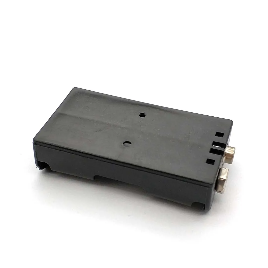 2 Stück 2/3/4-fach AA-Batteriehalter 3V 4,5V 6V, Schnappverbinder, ohne Kabel, schwarzes PP-Batteriegehäuse, **Batterie nicht enthalten** – Detail 2