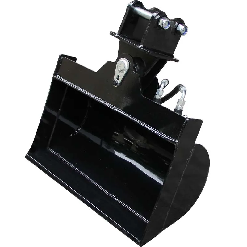 Kleines Baggerzubehör – 600-mm-Neigungseimer, kleiner Baggereimer, hydraulischer Neigungsbagger, geeignet für Gartenarbeit, Farmlan