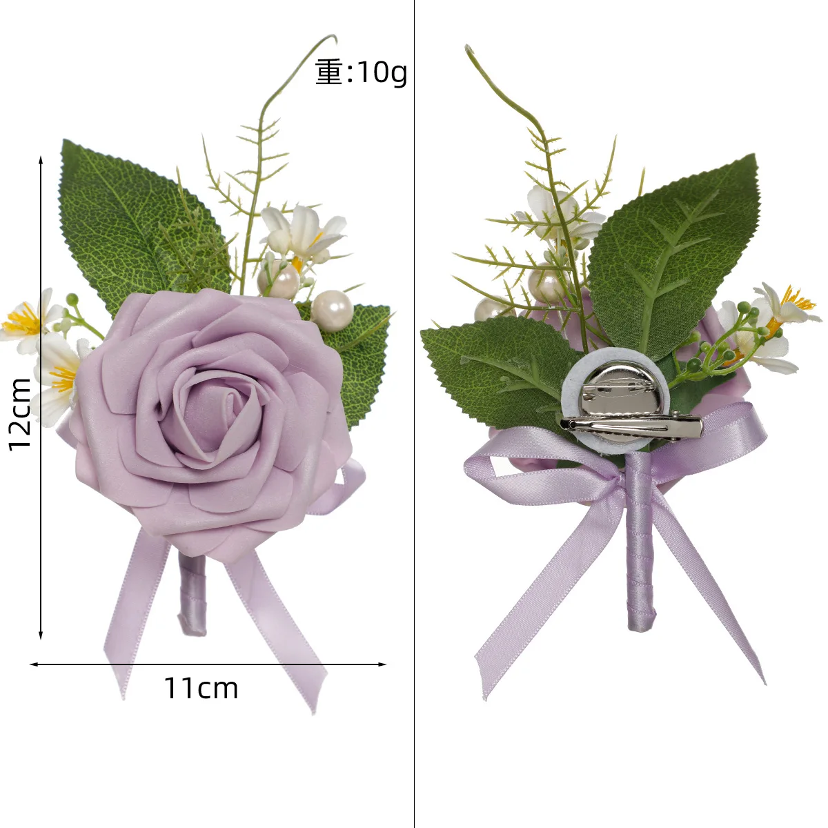 Korean Wedding Forest Series Corsage Bride Bridesmaid Wedding Decoration Accessory Artificial Rose Ball Party Breastpin Ornament