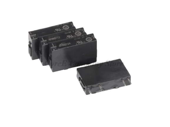 Relés APAN3105 APAN3112 APAN3124 de 4 pines, 5V, 12V, 24V CC, juego de relés normalmente abiertos PA1A-PS, 5 uds./1 ud.