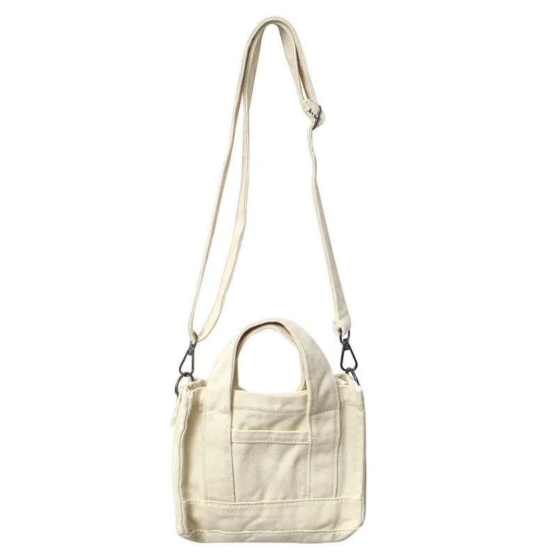 Canvas Tote Bags For Women Trend Luxury Designer Handbags Casual Shoulder Crossbody Bag Eco Bag Korean Messenger Bag Y2K Satchel
