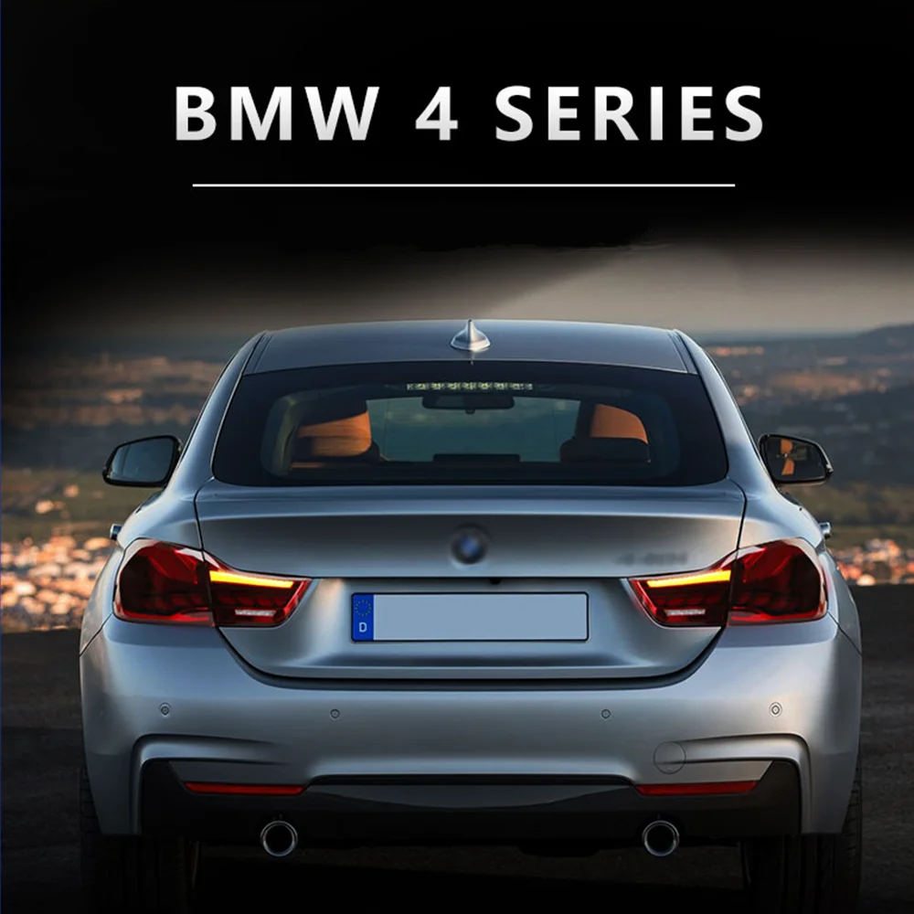 1 Juego de luces traseras LED para BMW M4 2013-2021 luces traseras con freno de marcha atrás lámpara antiniebla de conducción lámpara de señal de giro