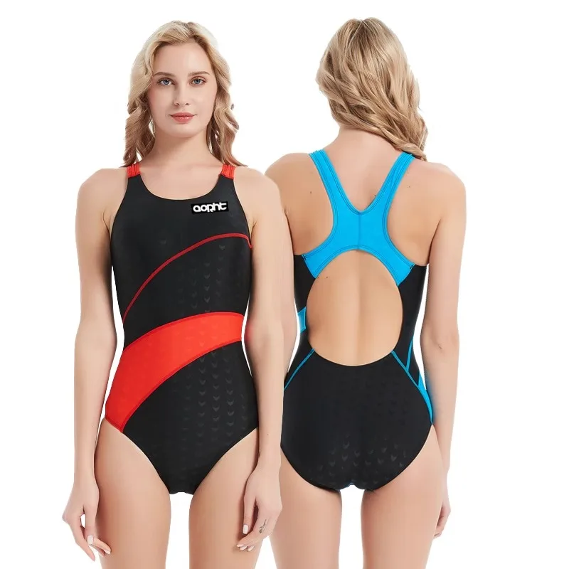 Women One Piece Quick-Dry Outdoor Water Sports Beach Surfing Paded SwimWear Female Competition Bathing Athletic SwimSuit