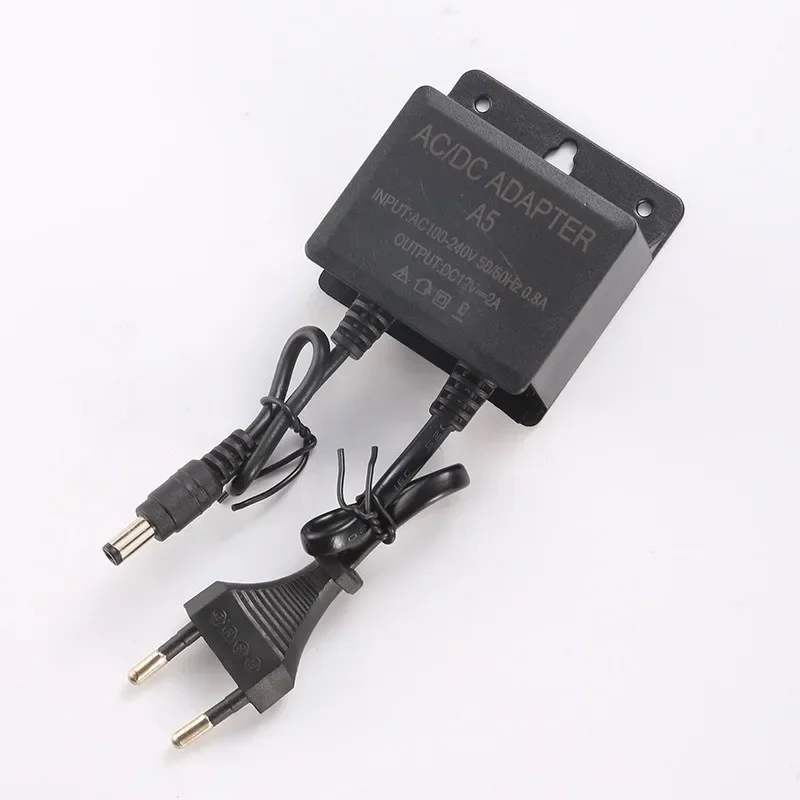 ESCAM catu daya AC DC adaptor pengisi daya 12V 2A EU steker AS tahan air luar ruangan untuk Monitor CCTV CCD kamera keamanan