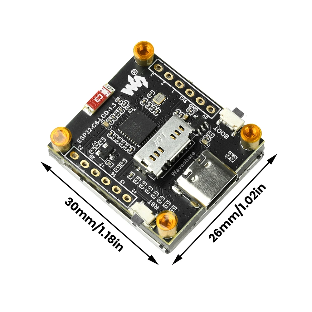 ESP32-C6 1,3-Zoll-RGB-LED-Display-Entwicklungsboard ST7789-Treiber Unterstützt WiFi 6/Bluetooth - Kompatibel für Io – Detail 15