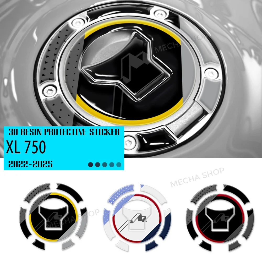 

3D Resin Decal Protection Kit Fuel Tank Cover Sticker For XL750 Transalp 750 2024 2025