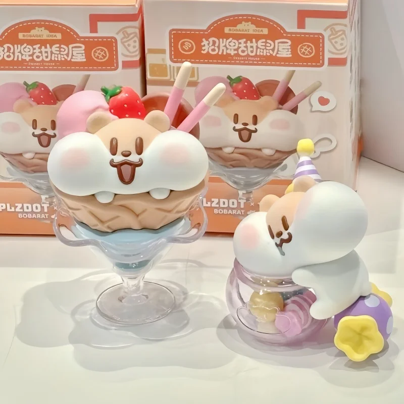 

New Milk Tea Mouse Signature Sweet Hamster House Series Blind Box Cute Doll Table Decoration Mystery Box Girl Birthday Gift