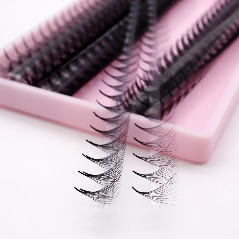 1000 fãs minúsculos pontudo fino estreito base de volume pré-fabricado fãs haste afiada 3d-14d falso cils naturel individual manga lash extensão