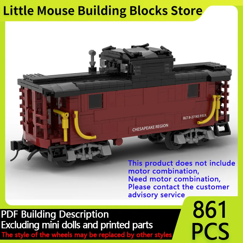 

City Car Model MOC Building Bricks Diesel Locomotive N5B Carriage Modular Technology Gifts Holiday Assemble Children Toys Suit