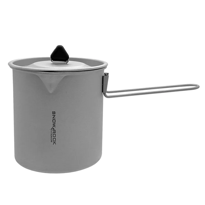 750ml Large Capacity Pure Titanium Eagle Beak Mug With Removable Collapsible Handle,Single Layer,Light,Outdoor Travel Water CuP