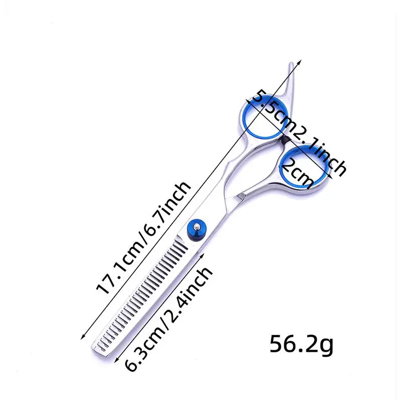 Professionelles Friseurscheren-Set 6 Zoll Inklusive Schneidescheren und Effilierscheren für Friseursalon, Barbier und Haarpflege zu Hause – Detail 7
