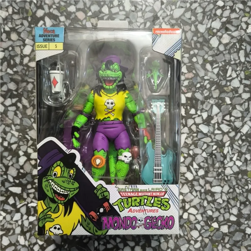 Neca TMNT Mondo Gecko Action Figure Anime Coleção NECA Filme Brinquedos Boneca Presente de Aniversário