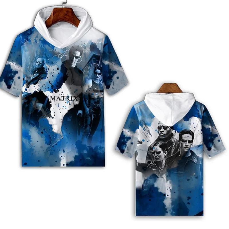 

New Hackers Empire Short Sleeve T-Shirt Clothing Personalized Print Top Polyester Fiber Cartoon Anime Skin-friendly Breathable