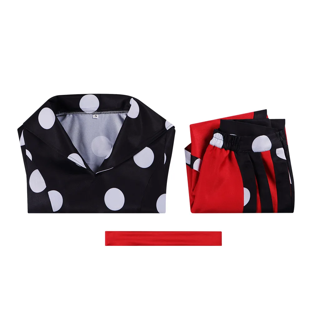 Coraline Cosplay Dress  Cosplay Costume Polka Dot Dress The Other Mother Cosplay Halloween Scary Mother Cosplay
